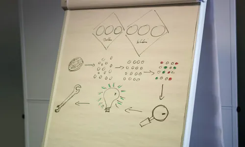 Foto van Rien Heuver tijdens een workshop